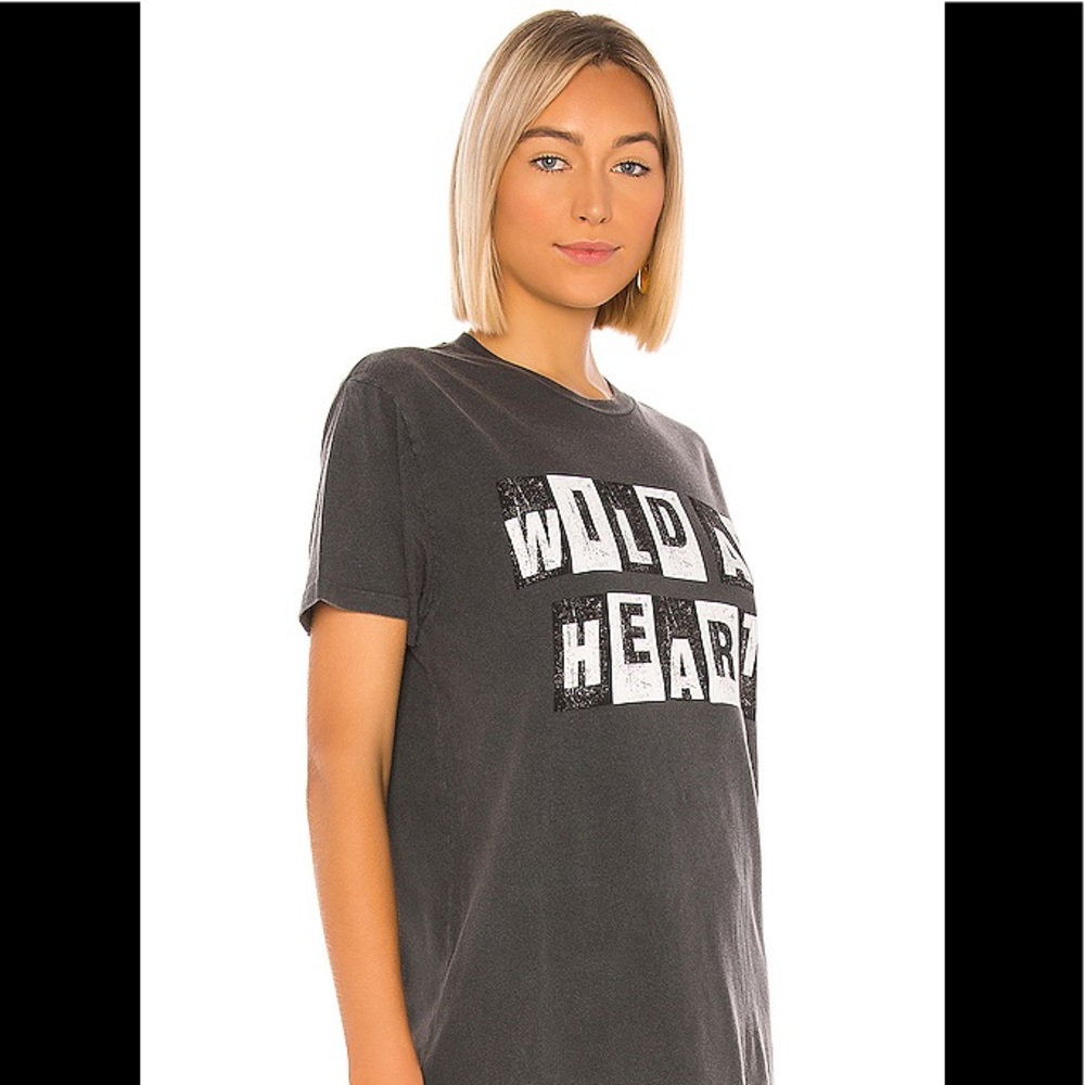 Anine Bing Tee Wild At Heart Short Sleeve Shirt